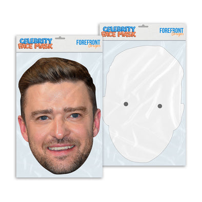 Personalised funny Celebrity face mask Justin Timberlake ready to wear,  fun party gifts unique for fans, novelty face masks