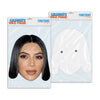 Personalised funny Celebrity face mask Kim Kardashian ready to wear,  fun party gifts unique for fans, novelty face masks
