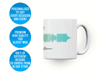 Personalised couple song soundwave mug