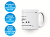 Personalised couple song album mug