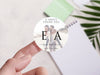 Personalised Round Sticker Wedding Photo Labels, Party bag, invitation sticker, custom logo