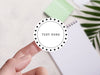 Personalised Round Sticker Custom Image Labels, Party bag, birthday, wedding, baptism, custom logo