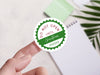 Personalised Round Christmas Sticker Labels, party label, surprise party, holiday sticker