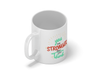 Personalised 'you are stronger than you think' mug