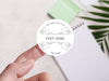 Personalised Round Sticker Custom Photo Labels, Party bag, birthday, wedding, baptism, custom logo