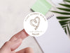 Personalised Round Wedding Sticker Labels, Party bag, logo stickers