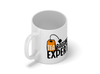 Personalised 'tea bagging expert' funny spoof mug