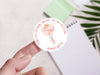 Personalised Round Baptism Sticker Labels, Christening sticker, custom sticker