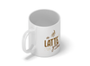 Personalised 'a latte good vibes' mug