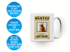 Personalised pet cat wanted mug