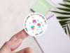Personalised Round Birthday Sticker Labels, party label, surprise party, birthday label, kids sticker