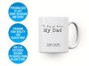 Personalised Star map My Dad, Galaxy Night Sky Keepsake Gift mug