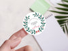 Personalised Round Christmas Sticker Labels, party label, surprise party, holiday sticker