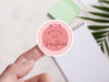 Personalised Round Christmas Sticker Labels, party label, surprise party, holiday sticker