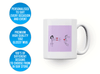 Personalised magnet couple mug