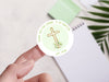 Personalised Round Baptism Sticker Labels, Christening sticker, custom sticker