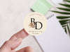 Personalised Round Wedding Sticker Labels, Party bag, logo stickers