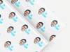Personalised Birthday Face photo Gift Wrap/Wrapping Paper