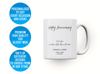 Personalised Star map happy anniversary, Galaxy Night Sky Keepsake Gift mug