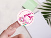 Personalised Round Birthday Sticker Labels, party label, surprise party, birthday label, kids sticker