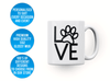 Personalised pet dog love mug