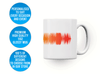 Personalised couple song soundwave mug