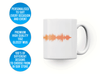 Personalised couple song soundwave mug