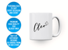 Personalised pet cat watercolor animal lover mug