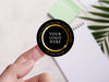 Personalised Round Sticker Custom Photo Labels, Party bag, birthday, wedding, baptism, custom logo