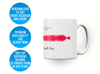 Personalised couple song soundwave mug