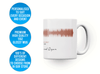 Personalised couple song soundwave mug