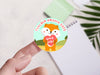 Personalised Round Teacher Sticker Labels, student sticker, school sticker