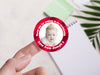 Personalised Round Baptism Photo Sticker Labels, Christening sticker, custom sticker