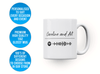 Personalised couple image song album mug