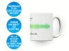 Personalised couple song soundwave mug