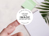 Personalised Round Sticker Custom Photo Labels, Party bag, birthday, wedding, baptism, custom logo