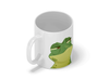 Personalised 'sometimes I think but then I frogret' mug