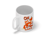 Personalised 'Oh for fox sake' funny spoof mug