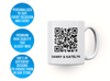 Personalised couple image song album QR mug
