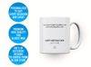 Personalised Star map happy birthday mom, Galaxy Night Sky Keepsake Gift mug
