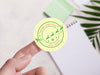 Personalised Round Christmas Sticker Labels, party label, surprise party, holiday sticker