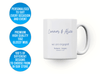 Personalised Star map engagement, Galaxy Night Sky Keepsake Gift mug