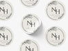 Personalised Round Sticker Labels, Party bag, birthdays, weddings, logo stickers