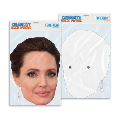 Personalised funny Celebrity face mask Angelina Jolie ready to wear,  fun party gifts unique for fans, novelty face masks