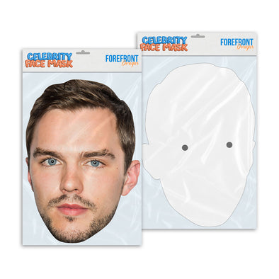 Personalised funny Celebrity face mask Nicholas Hoult ready to wear,  fun party gifts unique for fans, novelty face masks