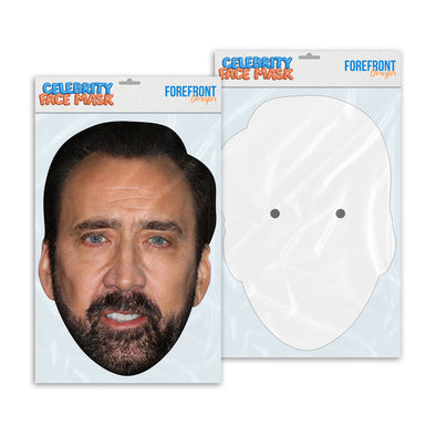 Personalised funny Celebrity face mask Nicolas Cage ready to wear,  fun party gifts unique for fans, novelty face masks