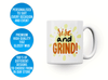 Personalised 'rise and grind' mug