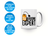Personalised 'tea bagging expert' funny spoof mug