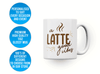 Personalised 'a latte good vibes' mug