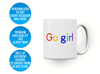 Personalised Go Girl Definition Initial Name Mug